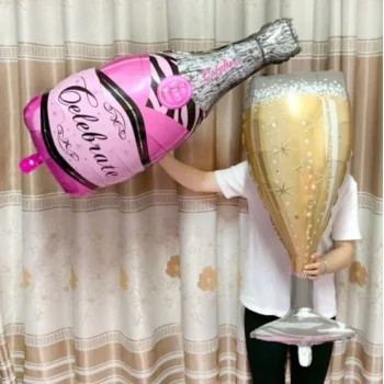 Šampano ir taurės balionai