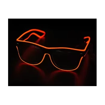 Raudoni LED akiniai vakarėliams