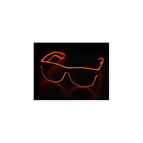 Raudoni LED akiniai vakarėliams Raudoni LED akiniai vakarėliams