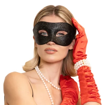 Juoda venecijos kaukė su...